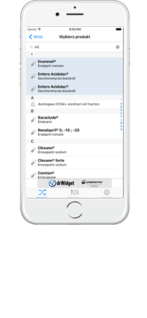 DrWidget interakcje