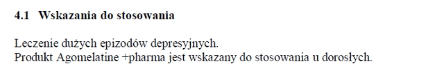 Wskazania wg ChPL