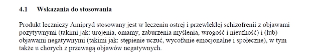 Wskazania wg ChPL
