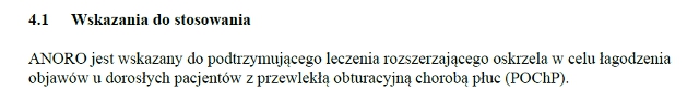 Wskazania wg ChPL