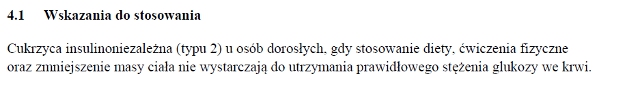 Wskazania wg ChPL