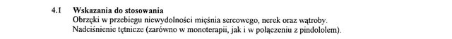 Wskazania wg ChPL