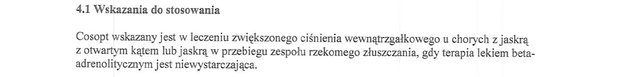 Wskazania wg ChPL