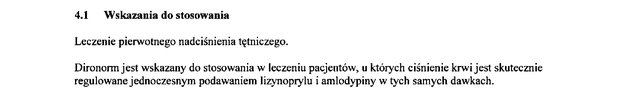 Wskazania wg ChPL