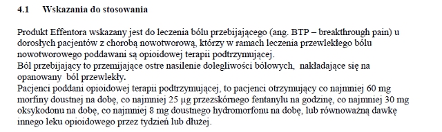 Wskazania wg ChPL