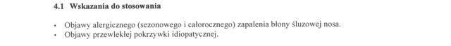 Wskazania wg ChPL