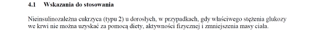 Wskazania wg ChPL