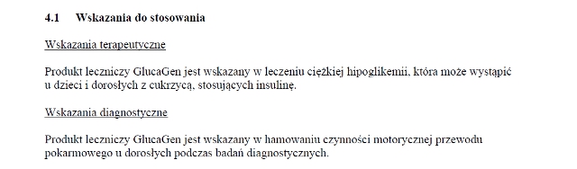 Wskazania wg ChPL
