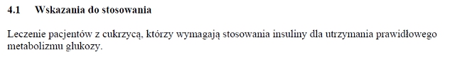 Wskazania wg ChPL