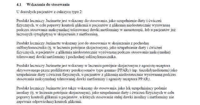 Wskazania wg ChPL