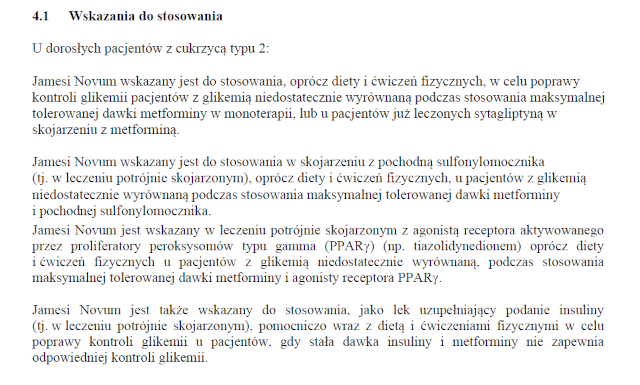 Wskazania wg ChPL