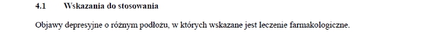 Wskazania wg ChPL