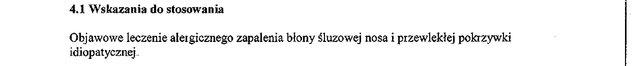 Wskazania wg ChPL