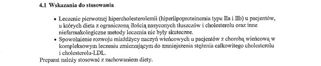 Wskazania wg ChPL