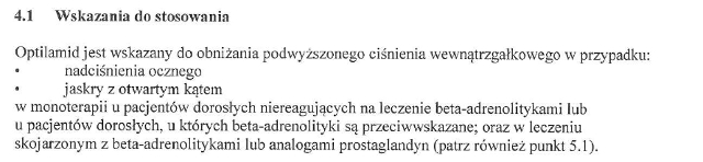 Wskazania wg ChPL
