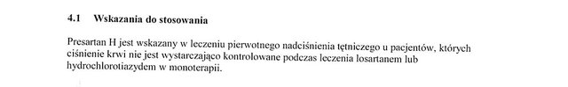 Wskazania wg ChPL