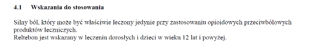 Wskazania wg ChPL