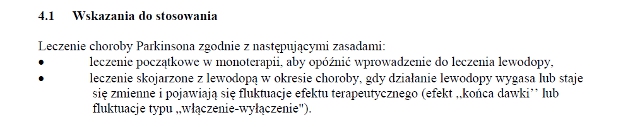 Wskazania wg ChPL