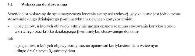 Wskazania wg ChPL