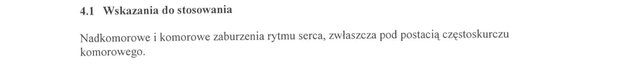 Wskazania wg ChPL