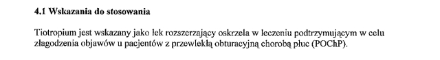 Wskazania wg ChPL