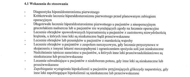 Wskazania wg ChPL
