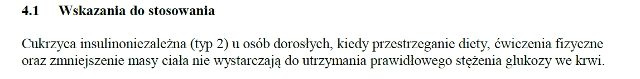 Wskazania wg ChPL
