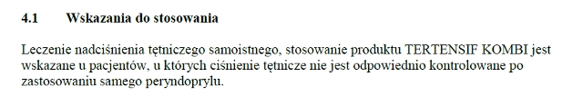Wskazania wg ChPL
