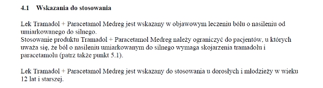 Wskazania wg ChPL