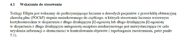 Wskazania wg ChPL