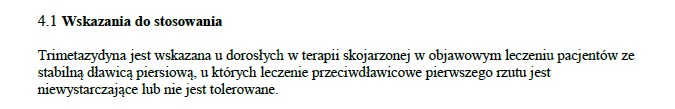 Wskazania wg ChPL