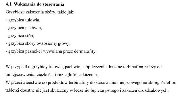 Wskazania wg ChPL