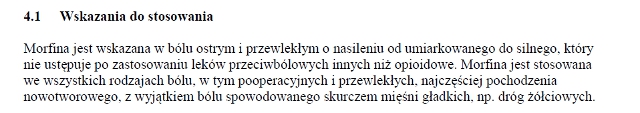 Wskazania wg ChPL